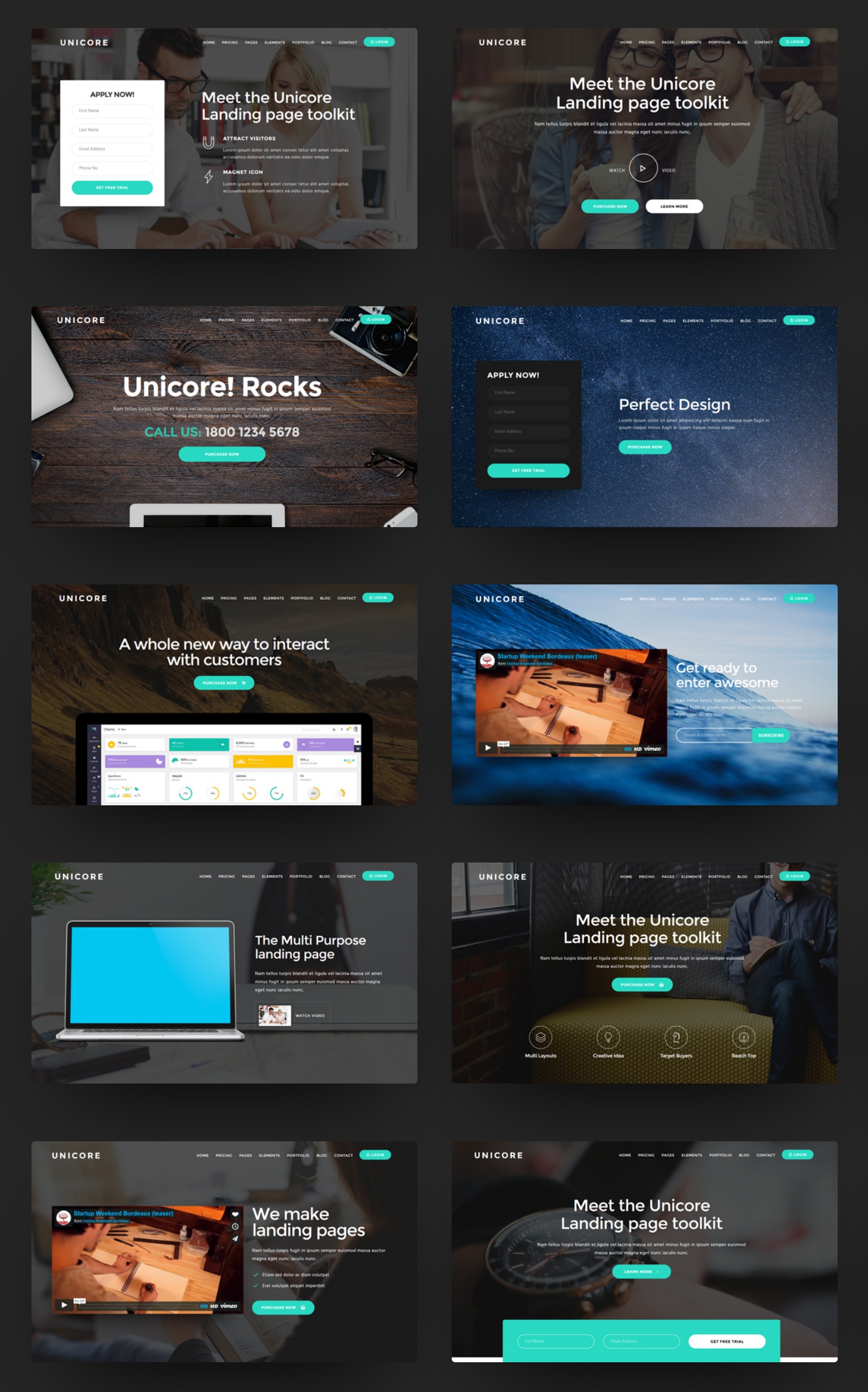 Free Bootstrap Flat Theme Template