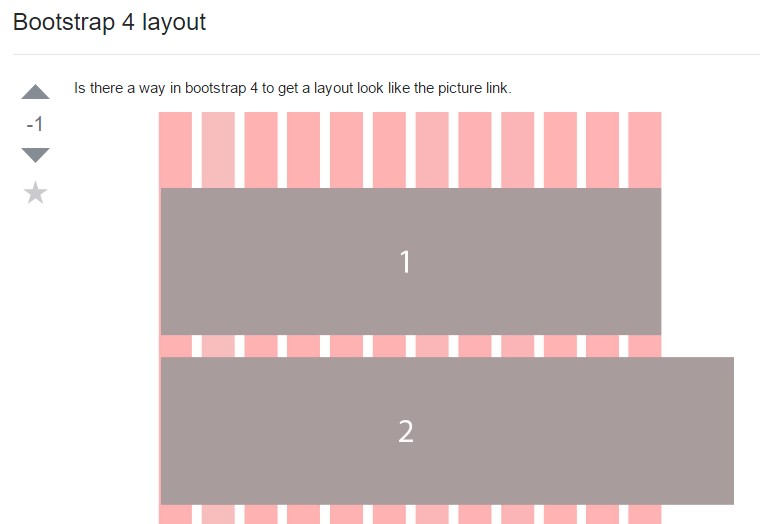 A way in Bootstrap 4 to  determine a  preferred layout